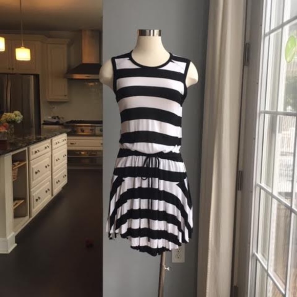 Black and White Striped Dress - Picture 1 of 1